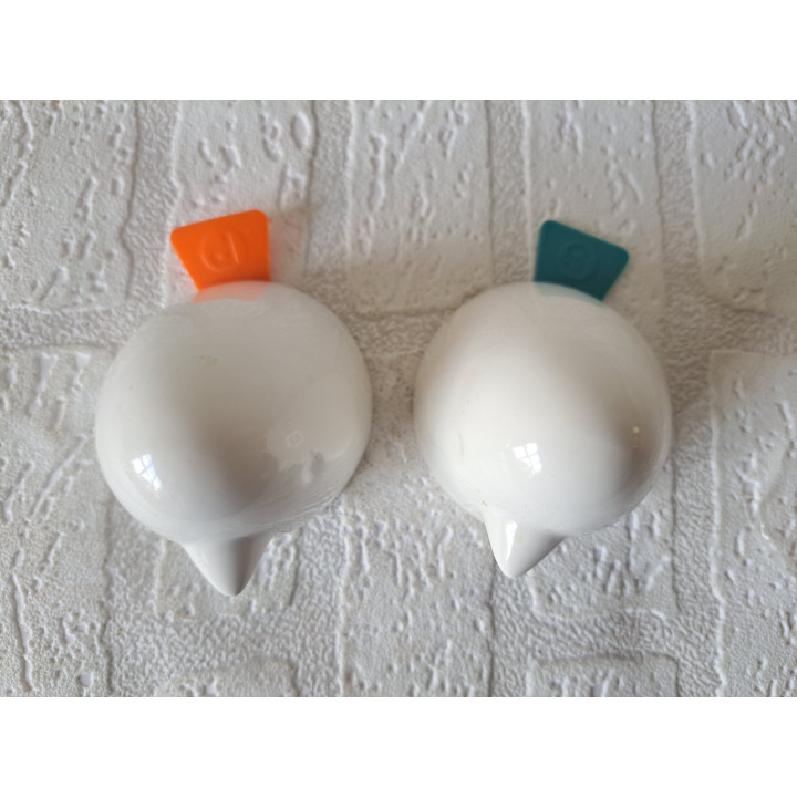 Vogels peper en zoutstel van porselein D6.5xH7.5cm - peper en zoutstellen