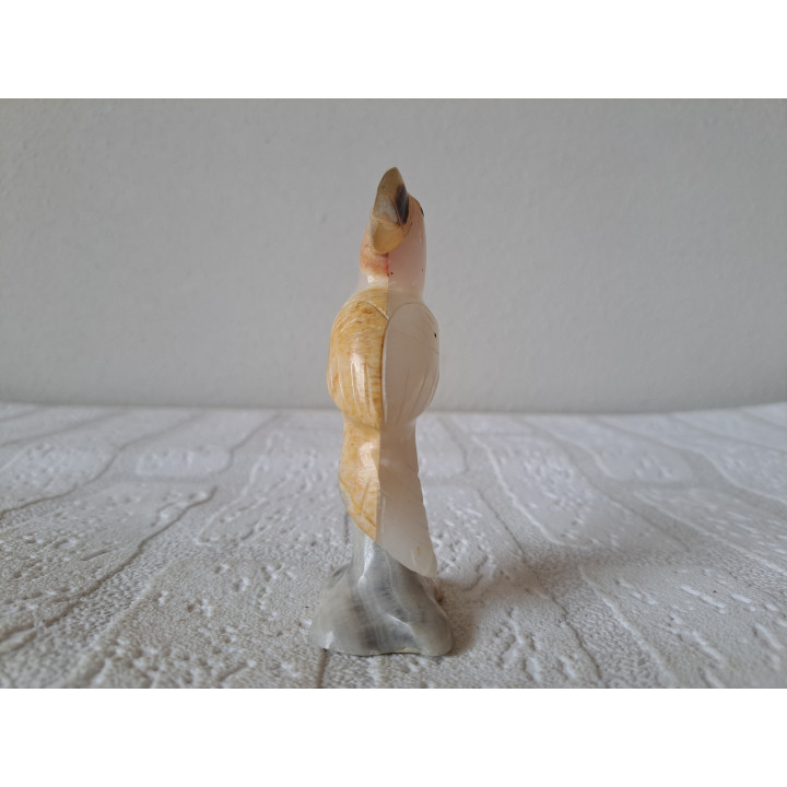 Papagaai van onyx 4.5x2.5x10cmm - dierfiguren
