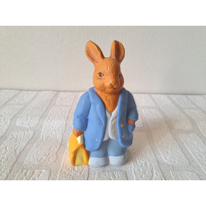 Konijn van keramiek spaarpot 10x7.5x17cm