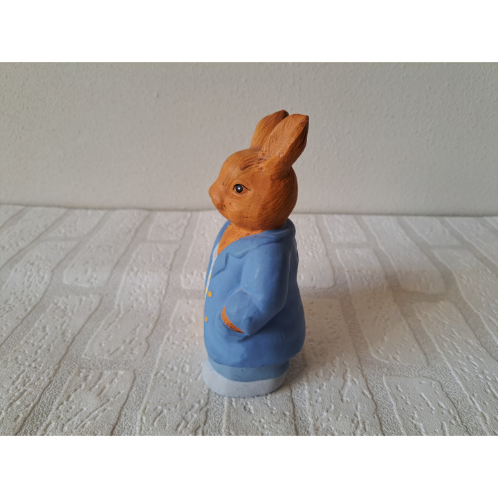 Konijn van aardewerk spaarpot 10x7.5x17cm - spaarpotten