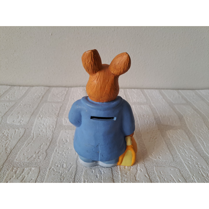 Konijn van aardewerk spaarpot 10x7.5x17cm - spaarpotten