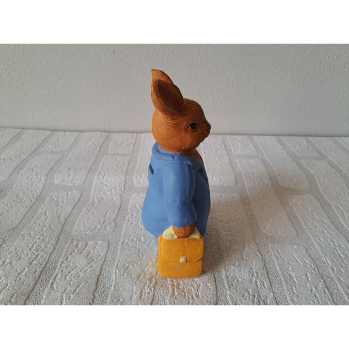 Konijn van aardewerk spaarpot 10x7.5x17cm - spaarpotten