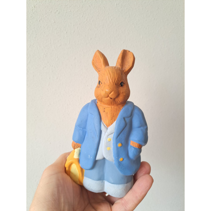 Konijn van keramiek spaarpot 10x7.5x17cm