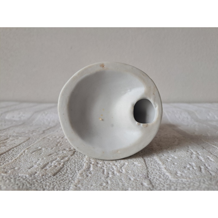 Jongen van porselein met appelboom en hond D7.5xH15.5cm - beeldjes