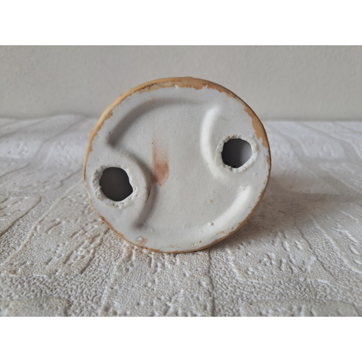 Jongen van porselein met appelboom en vogel D8.5xH14cm - beeldjes