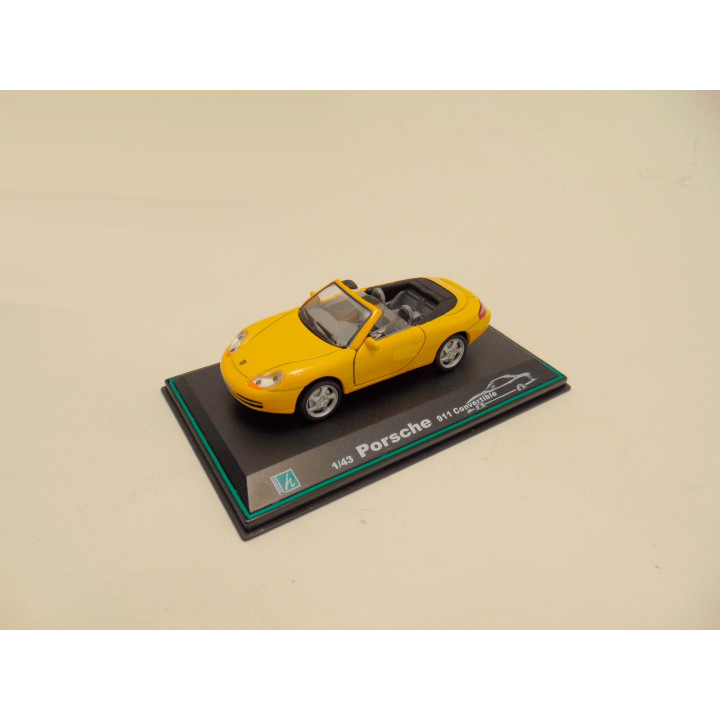 Porsche 911 cabrio 1:43 Cararama geel
