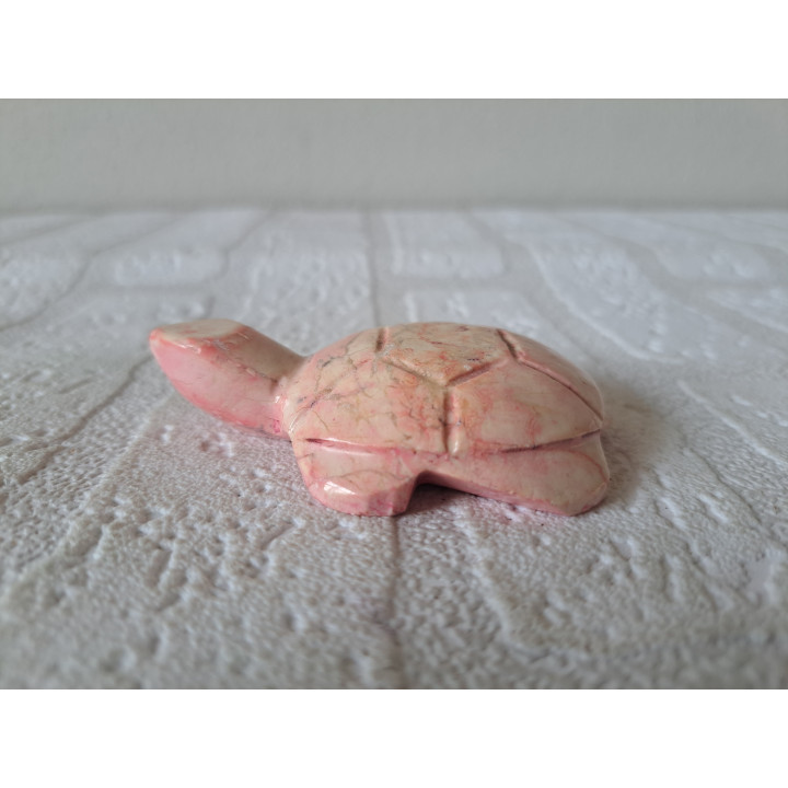 Schildpad van natuursteen 8x5.5x2cm - dierfiguren