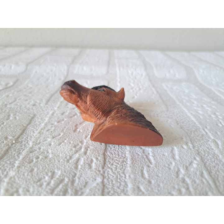 Paardenhoofd keukenmagneet van kunsthars 6x2.5x6.5cm - dierfiguren