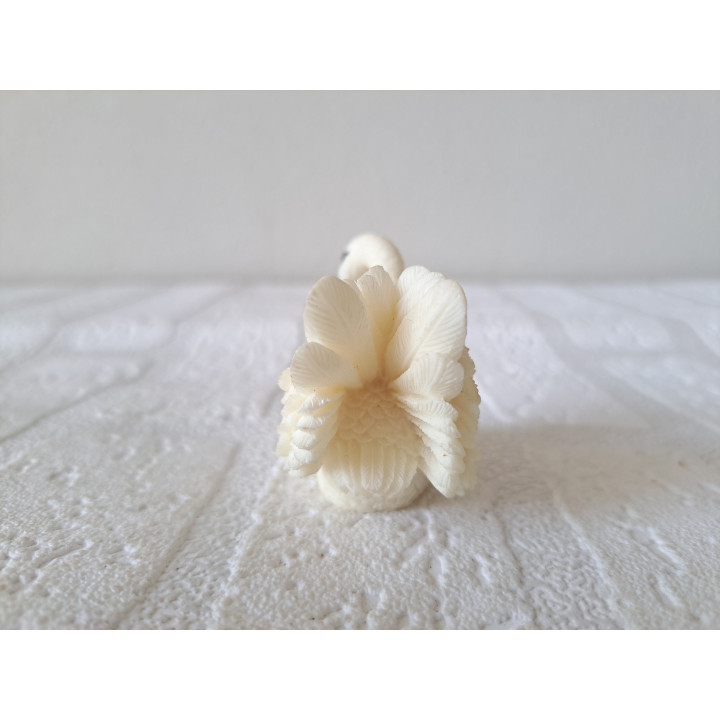 Zwaan van kunsthars met pul-jong 6x3.5x5cm (A1) - dierfiguren