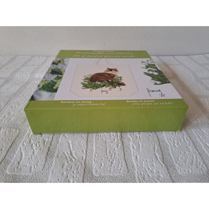 Poes borduurpakket voor Canvas tas 38x42cm 1025 ONGEOPEND - hobby en vrije tijd