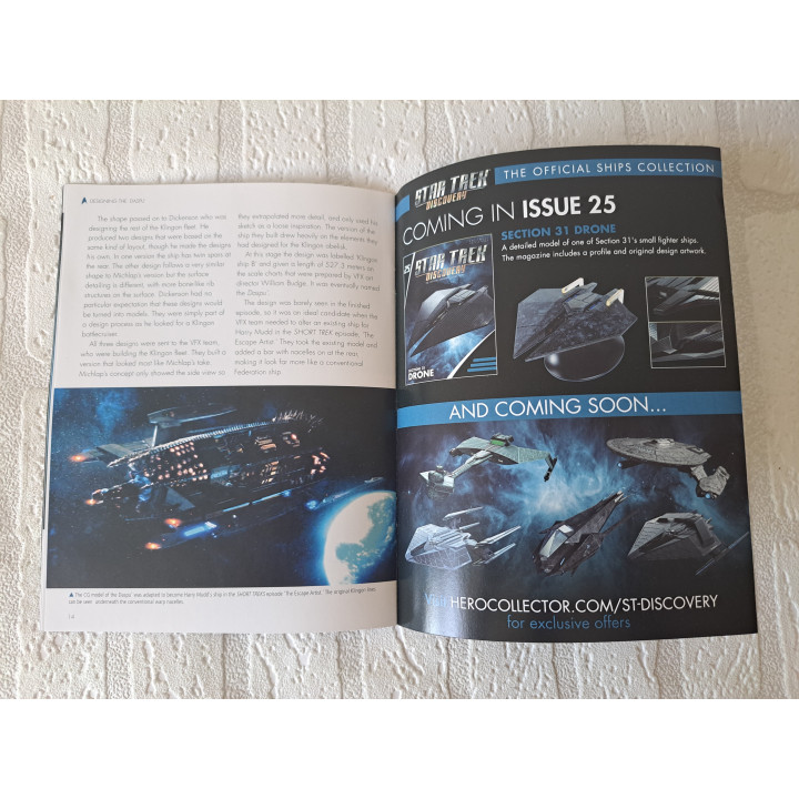 Klingon Daspu class Star Trek Hero collector 2020 ONBESCHADIGD - Star Trek