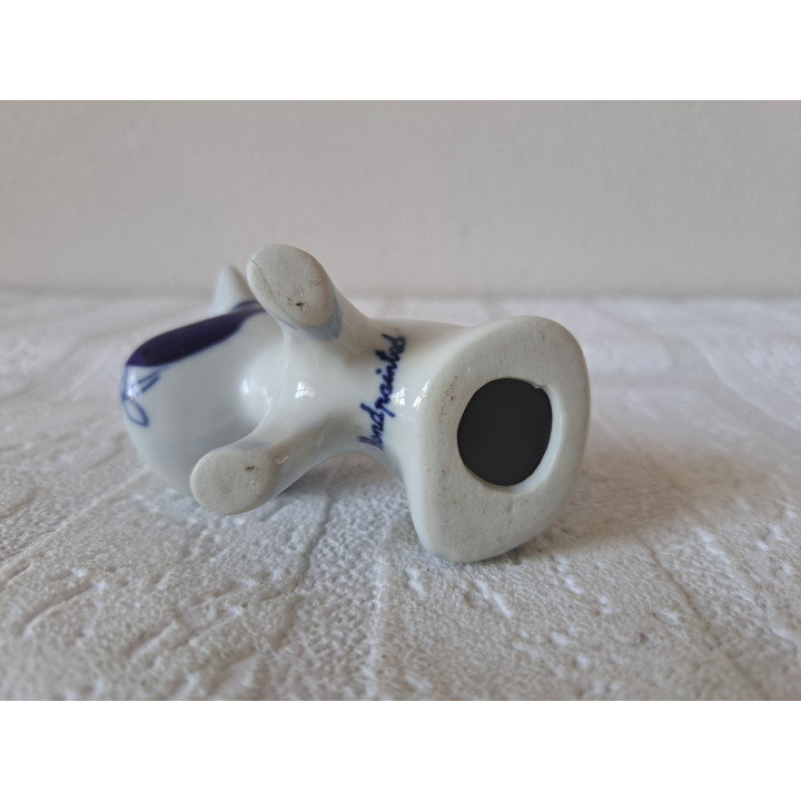 Handgeschilderd Koe van porselein 8x5x7cm - dierfiguren