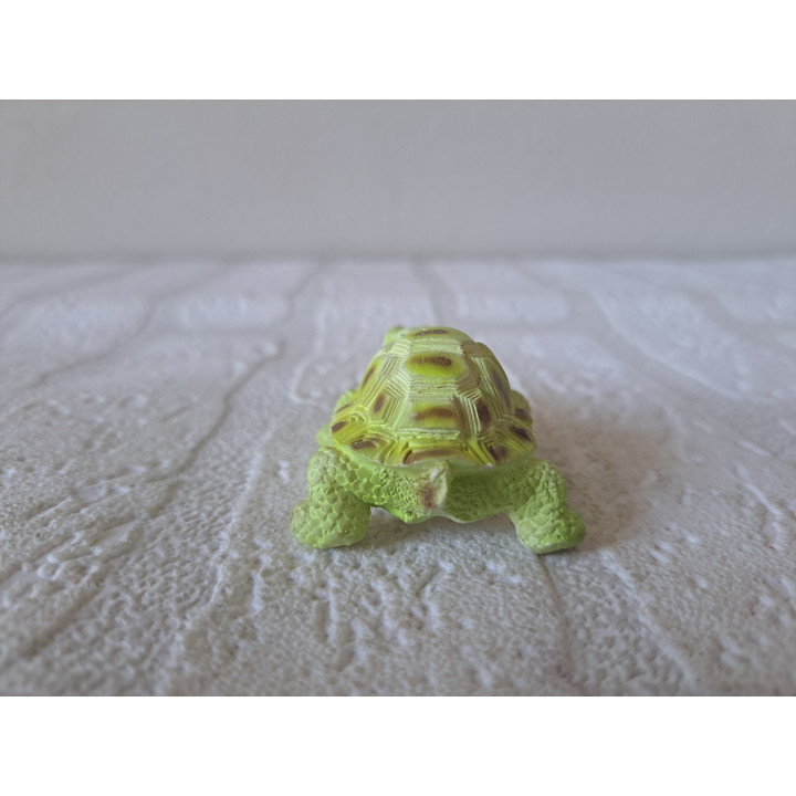 Schildpad van kunsthars 5.5x4x2.5cm - dierfiguren