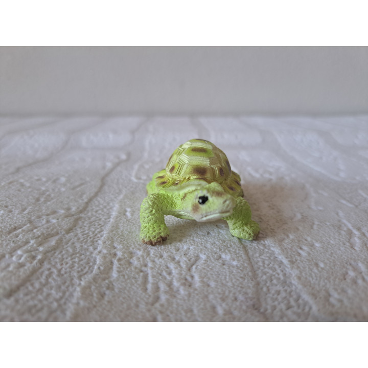 Schildpad van kunsthars 5.5x4x2.5cm - dierfiguren