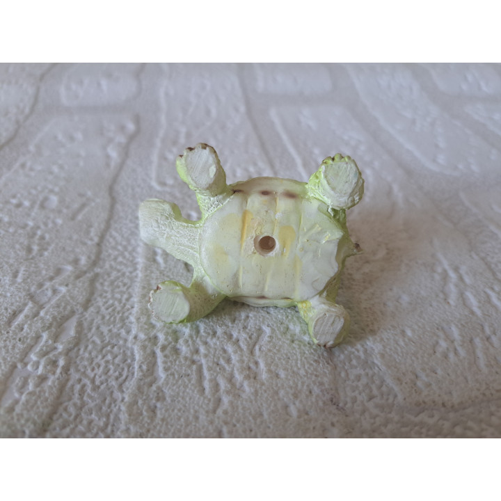 Schildpad van kunsthars 5.5x4x2.5cm - dierfiguren
