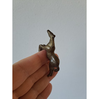 Stijgende paard van messing 3.5x1.5x7cm