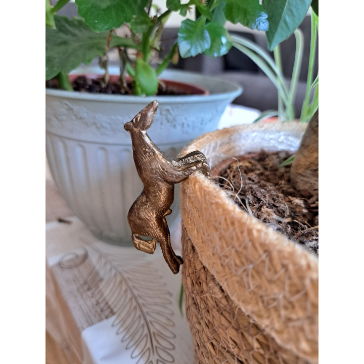Stijgende paard van messing 3.5x1.5x7cm - dierfiguren