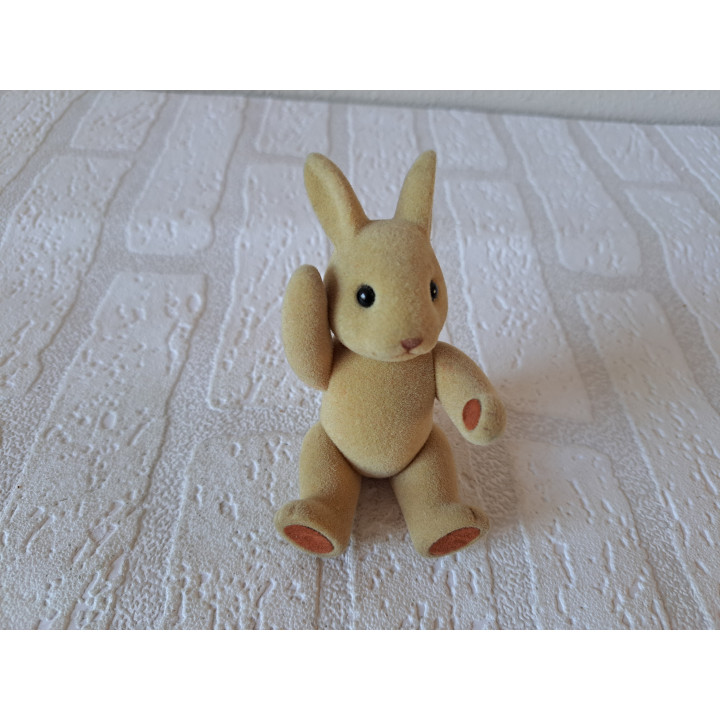 Konijn van fluweel stof Bärenwald Simba 7x5x13cm - dierfiguren