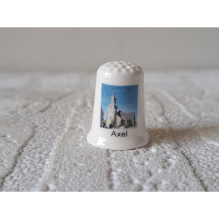 Hervormde kerk in Axel in Zeeuws-Vlaanderen vingerhoedje Hervormde kerk in Axel in Zeeuws-Vlaanderen vingerhoedje