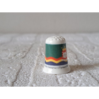 Flag of De Groeve Tynaarlo Porcelain Thimble