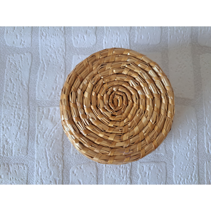 Ronden rieten mand D16xH9cm - manden