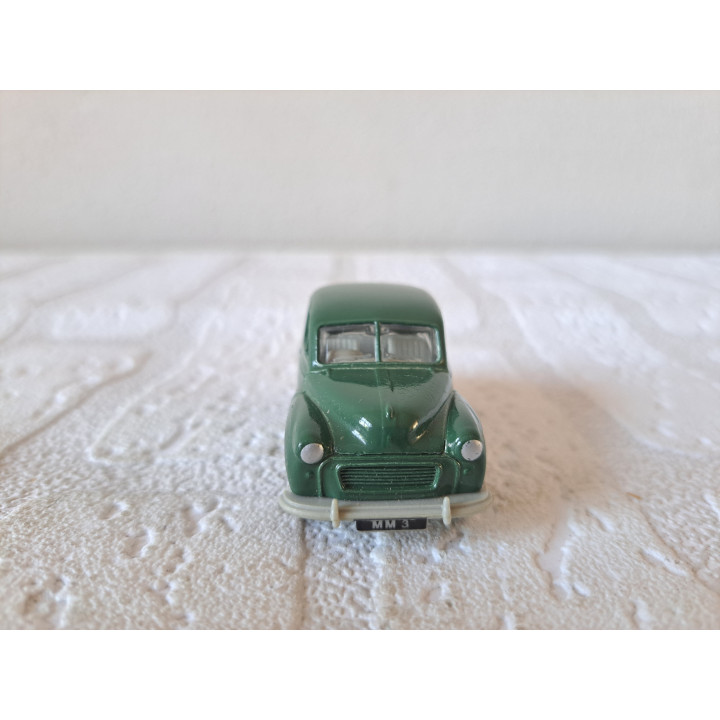 Morris Minor Corgi 7x3x3cm donkergroen - Verzamelmodelauto