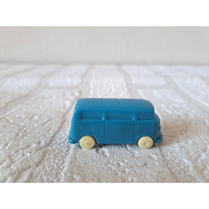 Volkswagen Type 1 combi bus van kunststof 5x2x2.5cm - modelauto