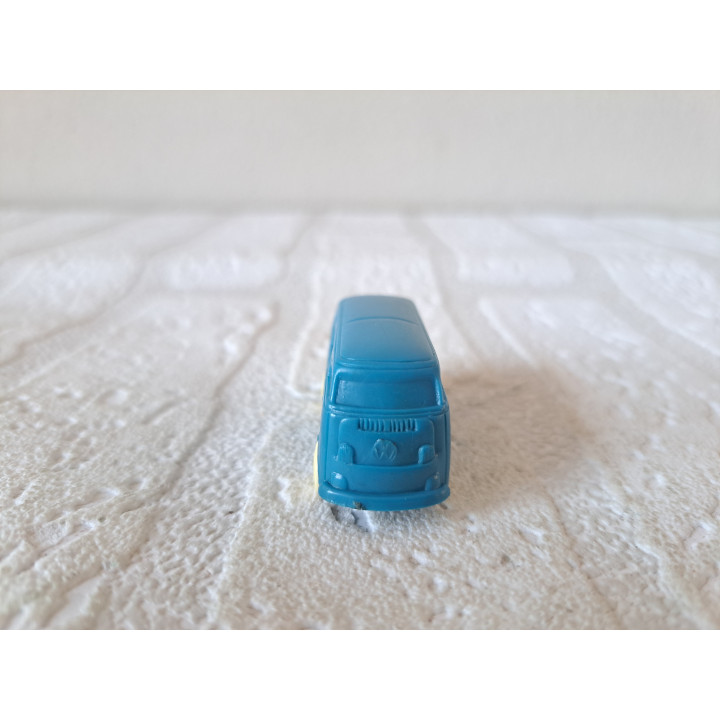 Volkswagen Type 1 combi bus van kunststof 5x2x2.5cm - modelauto