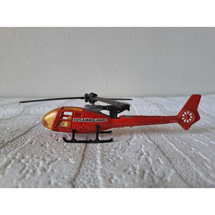 Helicopter SA 341 Gazelle SOS ambulance 1:70 Majorette 371 - luchtvaart