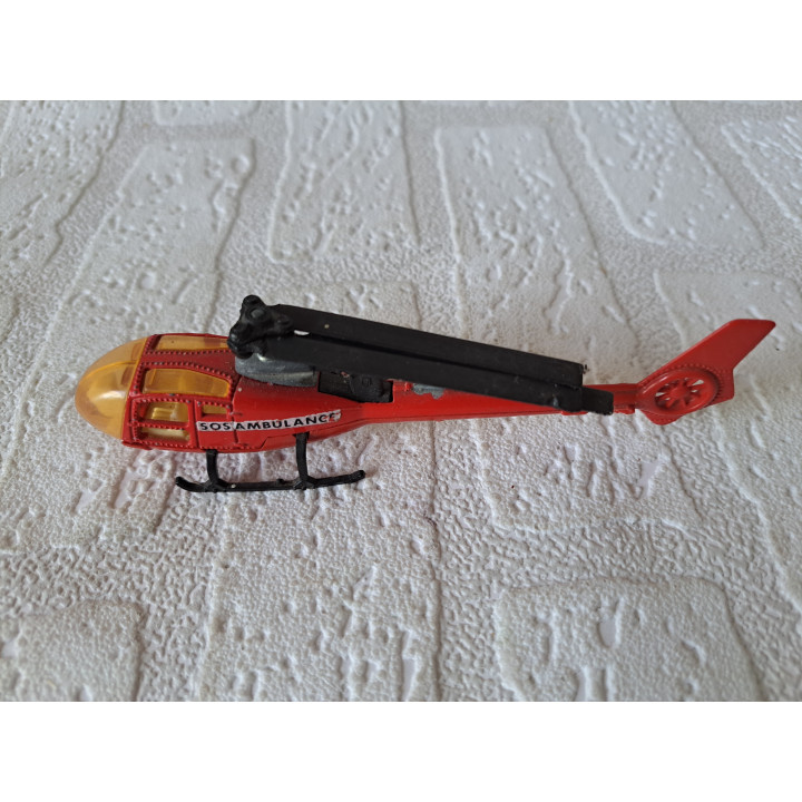 Helicopter SA 341 Gazelle SOS ambulance 1:70 Majorette 371 - luchtvaart
