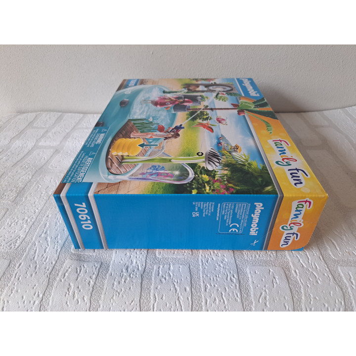 Zwembad met watersplash Playmobil 70610 38x9.5x28cm - playmobil