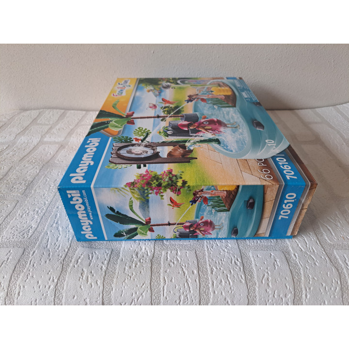 Zwembad met watersplash Playmobil 70610 38x9.5x28cm - playmobil