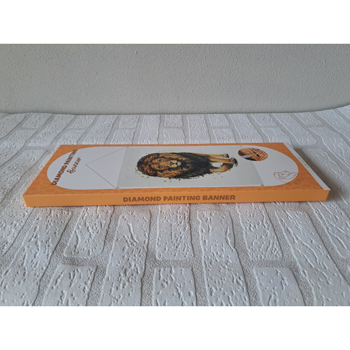 Leeuw Diamond Painting Banner 38x60cm Online Kopen