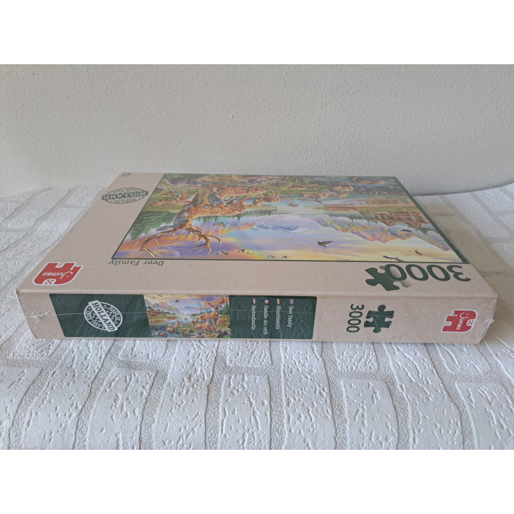 Hertenfamilie puzzel met 3000 stukjes Jumbo 122x85cm - puzzels