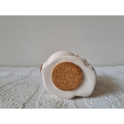 Zittende hond van porselein spaarpot 8x6x12cm - spaarpotten
