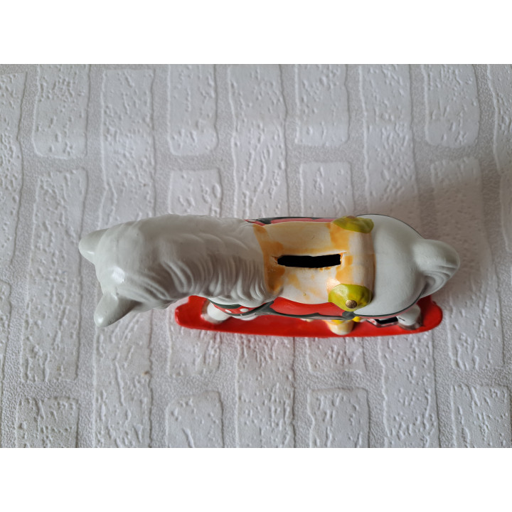 Hobbelpaard van aardewerk spaarpot 18.5x7x16.5cm - spaarpotten