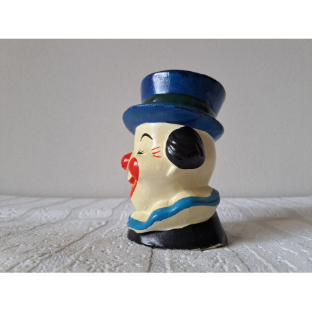Clown hoofd van keramiek spaarpot D9.5xH12.5cm - spaarpotten