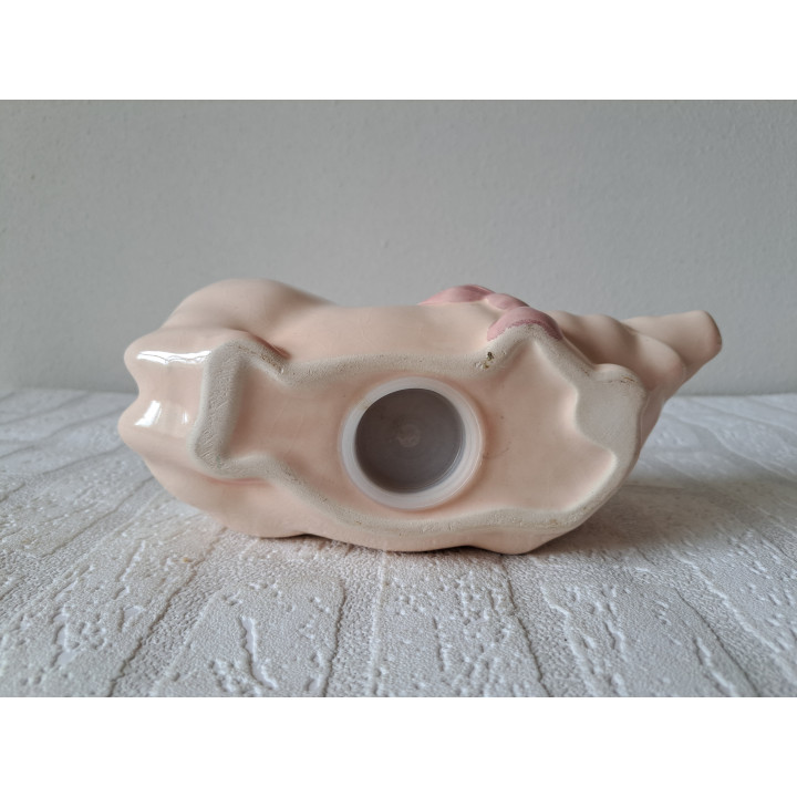 Liggend varken Porselein met sjaal spaarpot 22.5x10x11cm - spaarpotten