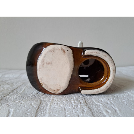 Muis van porselein in een schoen spaarpot 14x8x13cm - spaarpotten