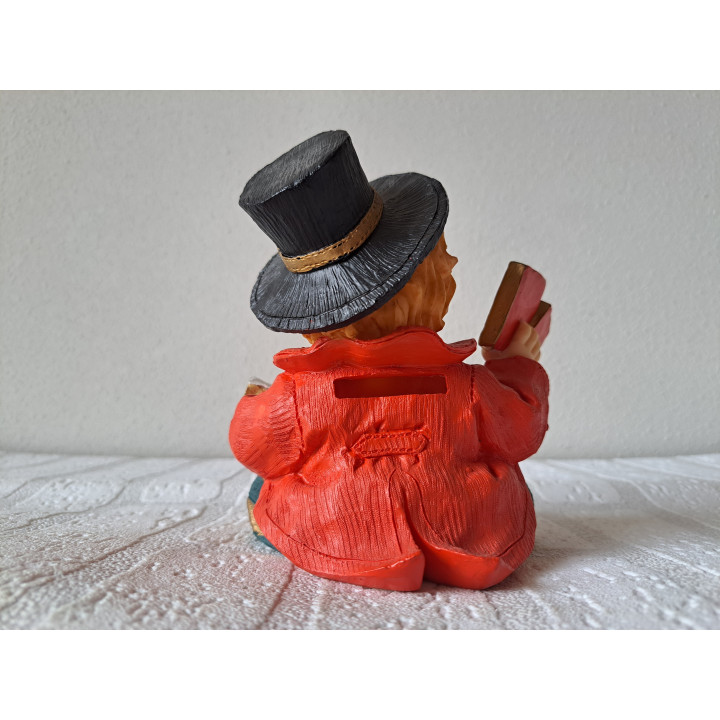 Muis van porselein in een schoen spaarpot 14x8x13cm - spaarpotten