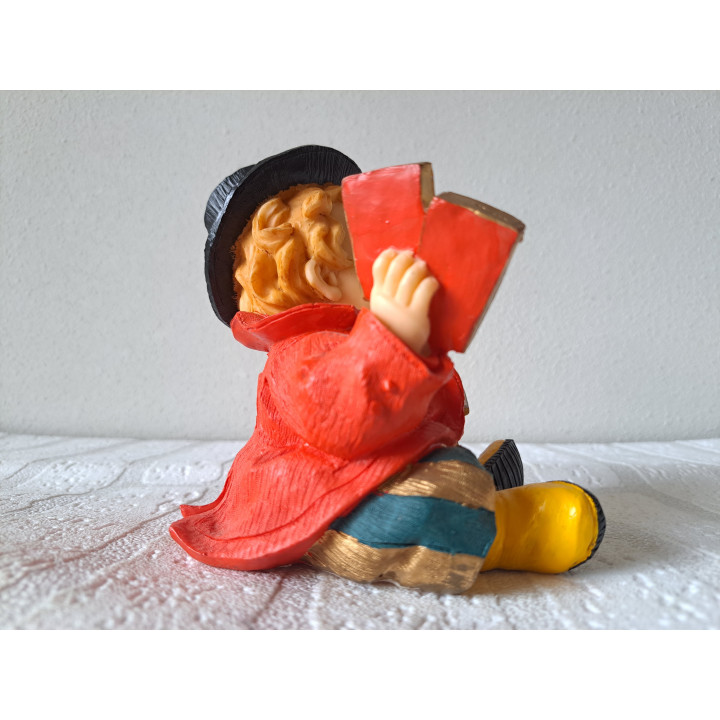 Muis van porselein in een schoen spaarpot 14x8x13cm - spaarpotten