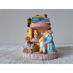 Hotdog mais huis van kunsthars spaarpot D11.5Hx15.5cm - spaarpotten