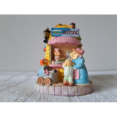 Hotdog mais huis van kunsthars spaarpot D11.5Hx15.5cm - spaarpotten