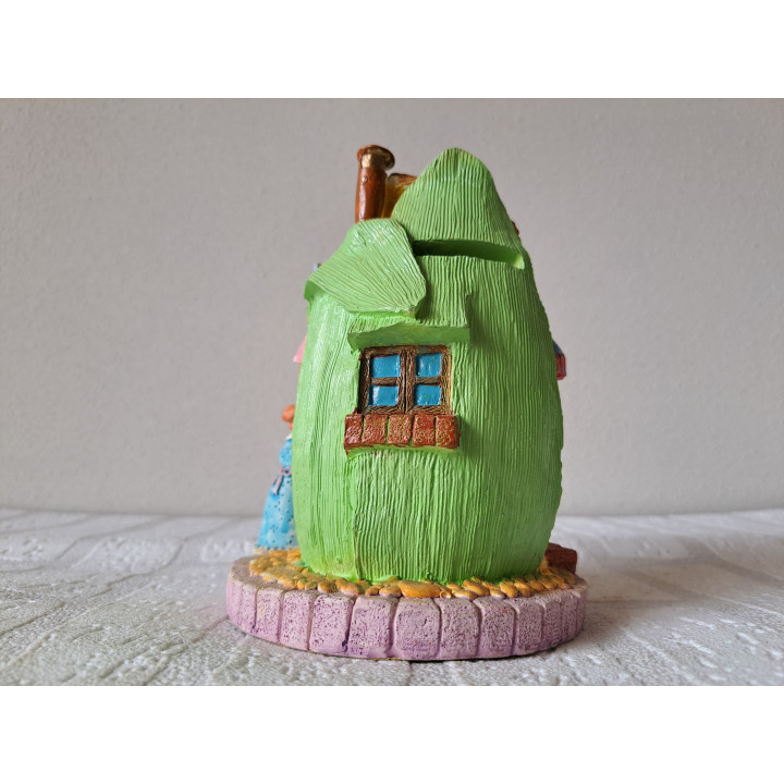 Hotdog mais huis van kunsthars spaarpot D11.5Hx15.5cm - spaarpotten