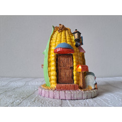 Hotdog mais huis van kunsthars spaarpot D11.5Hx15.5cm - spaarpotten