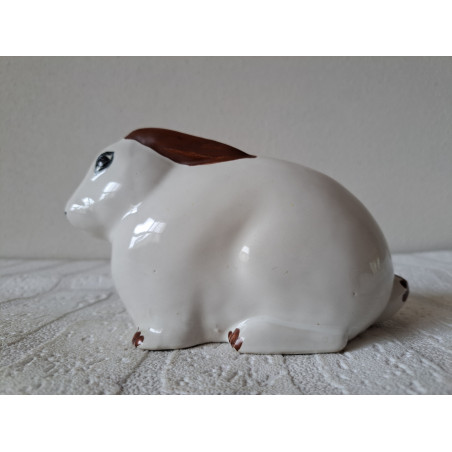 Liggende konijn van porselein spaarpot 18x8.5x10cm - spaarpotten
