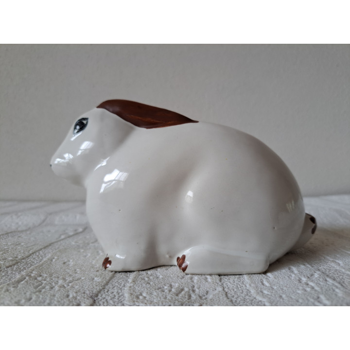 Liggende konijn van porselein spaarpot 18x8.5x10cm - spaarpotten