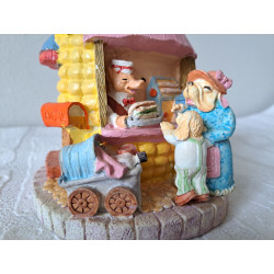 Hotdog mais huis van kunsthars spaarpot D11.5Hx15.5cm - spaarpotten