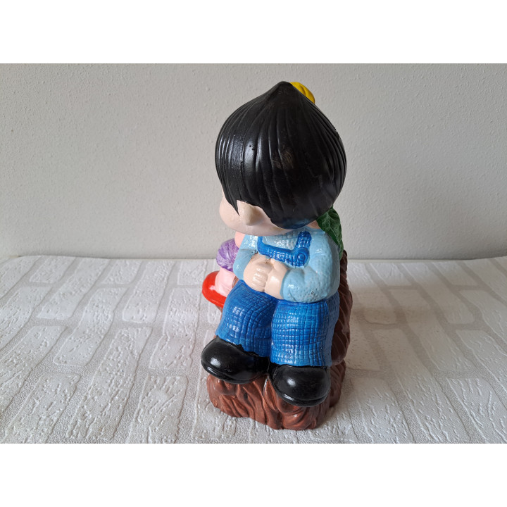 Meisje en jongen van aardewerk Grote spaarpot 23x15.5x30cm - spaarpotten