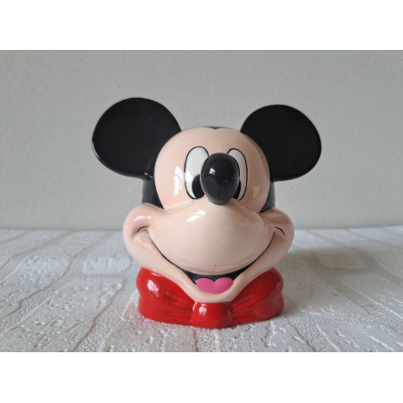 Dagobert Duck op een blikken spaarpot 7.5x7.5x16cm - spaarpotten